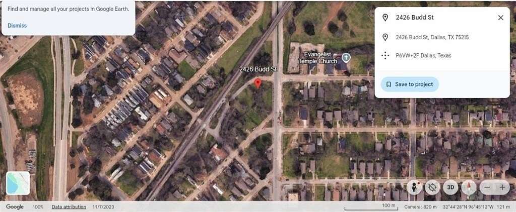 0.1 Acres of Land for Sale in Dallas, Texas