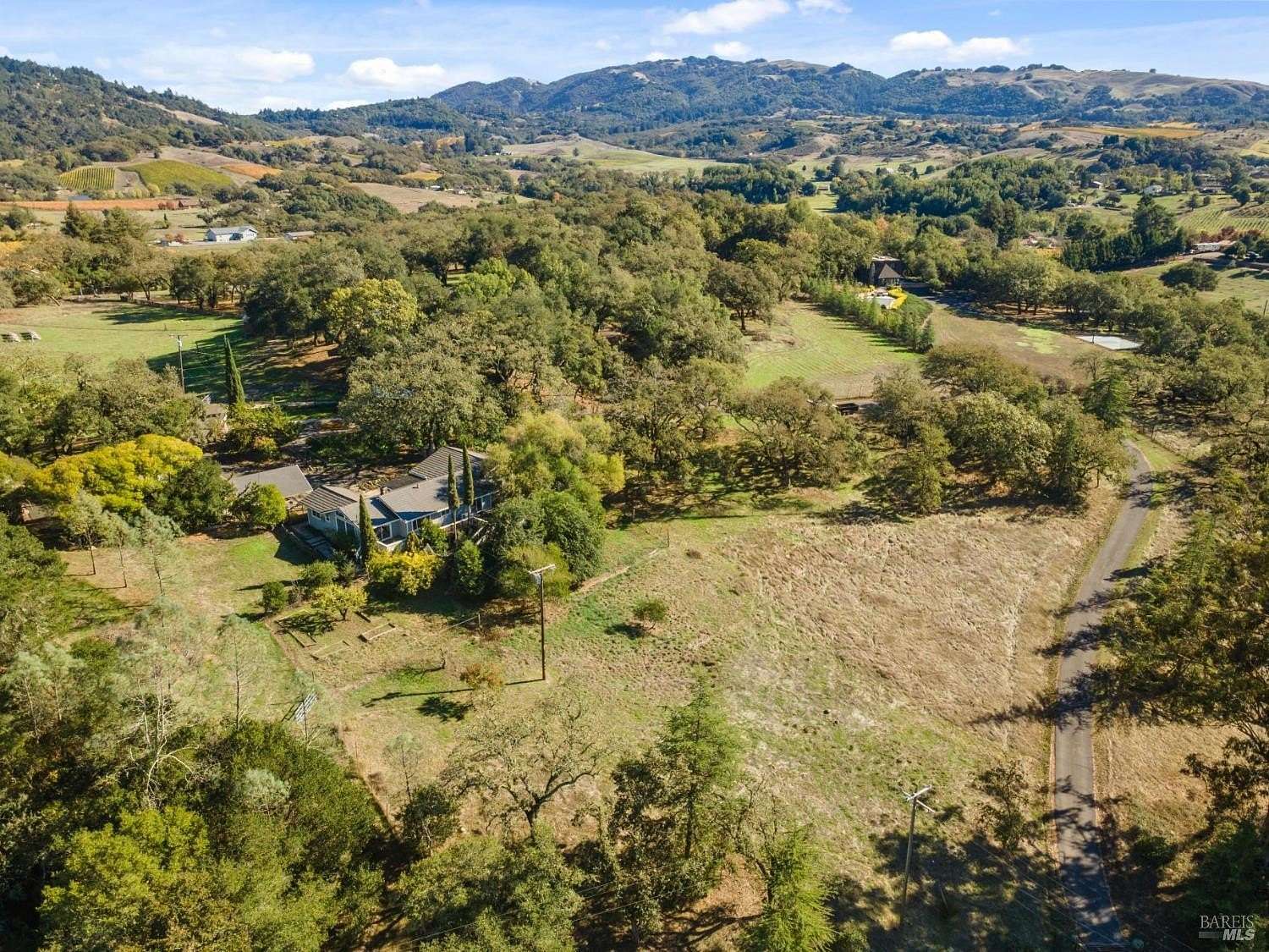 3.78 Acres of Residential Land with Home for Sale in Santa Rosa, California