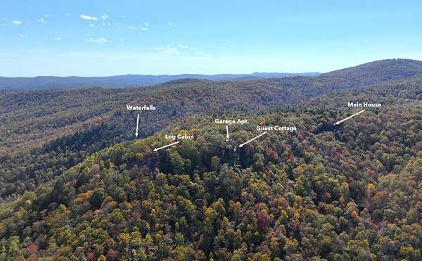 96.3 Acres of Recreational Land with Home for Sale in Brevard, North Carolina