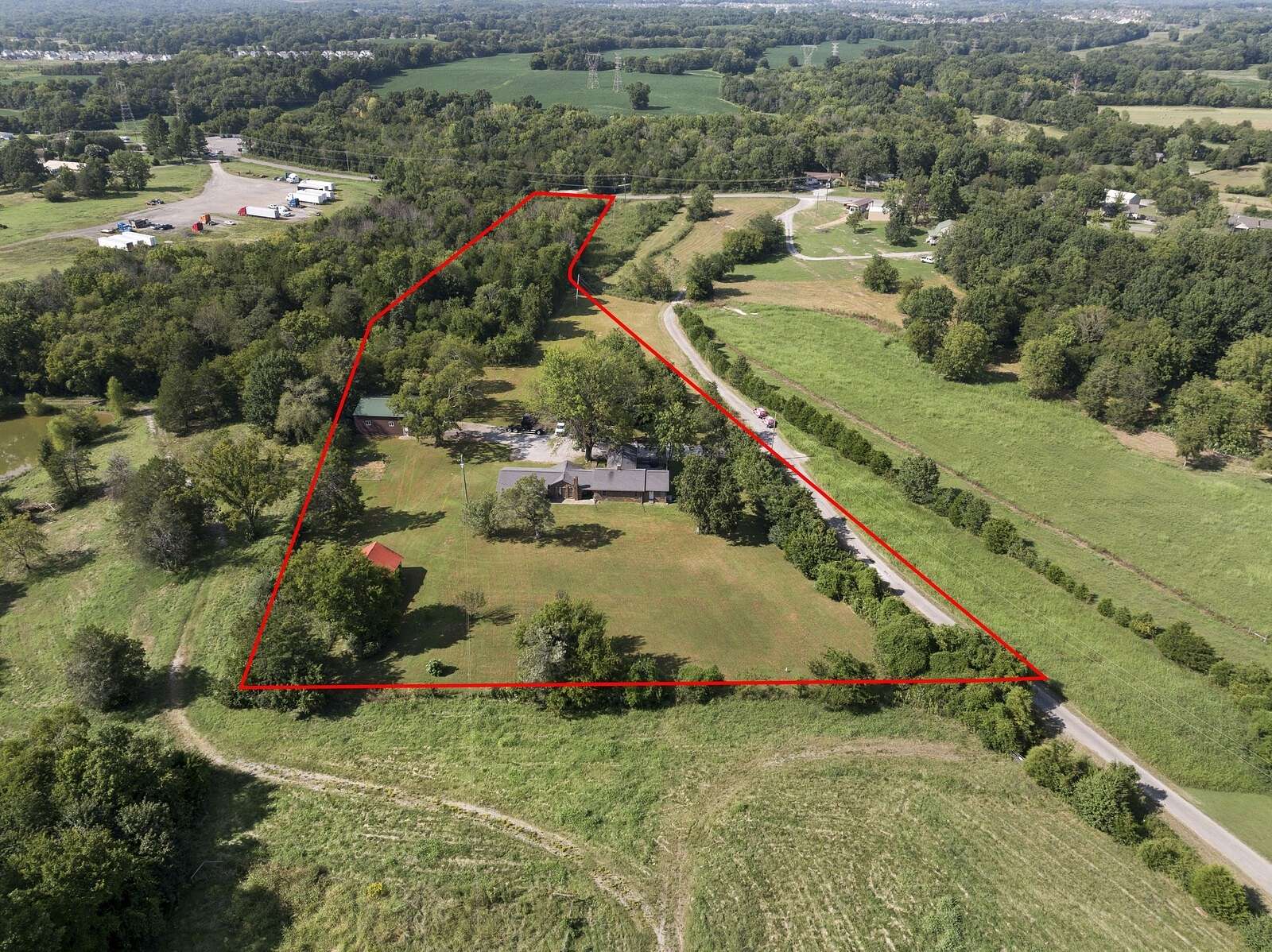 5.5 Acres of Land with Home for Sale in Mount Juliet, Tennessee