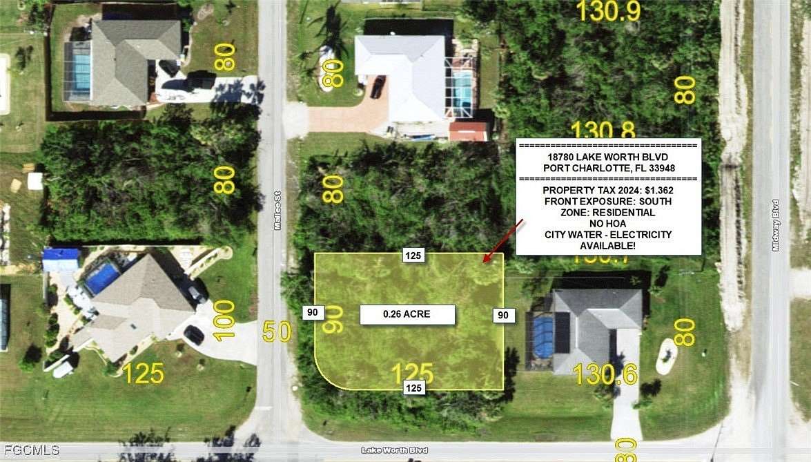 0.26 Acres of Residential Land for Sale in Port Charlotte, Florida