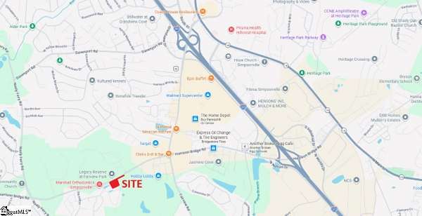2.8 Acres of Commercial Land for Sale in Simpsonville, South Carolina