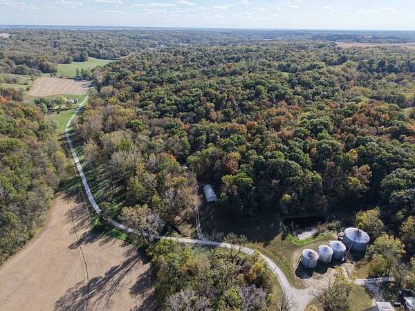 16.8 Acres of Recreational Land with Home for Sale in Mount Sterling, Illinois