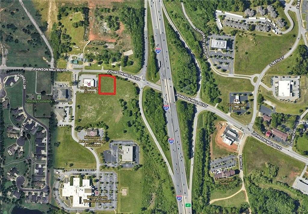 0.76 Acres of Commercial Land for Sale in Springdale, Arkansas