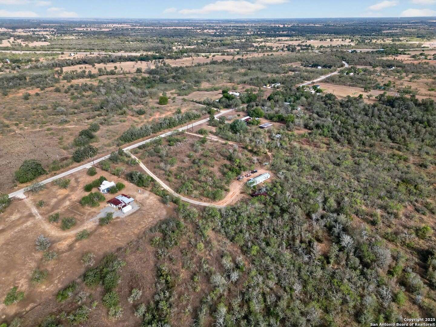 10 Acres of Recreational Land with Home for Sale in Kingsbury, Texas