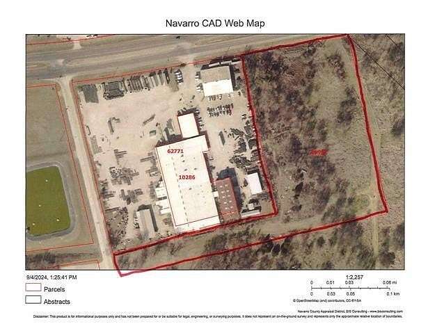 9.85 Acres of Commercial Land for Sale in Corsicana, Texas
