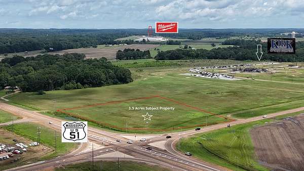3.5 Acres of Commercial Land for Sale in Grenada, Mississippi