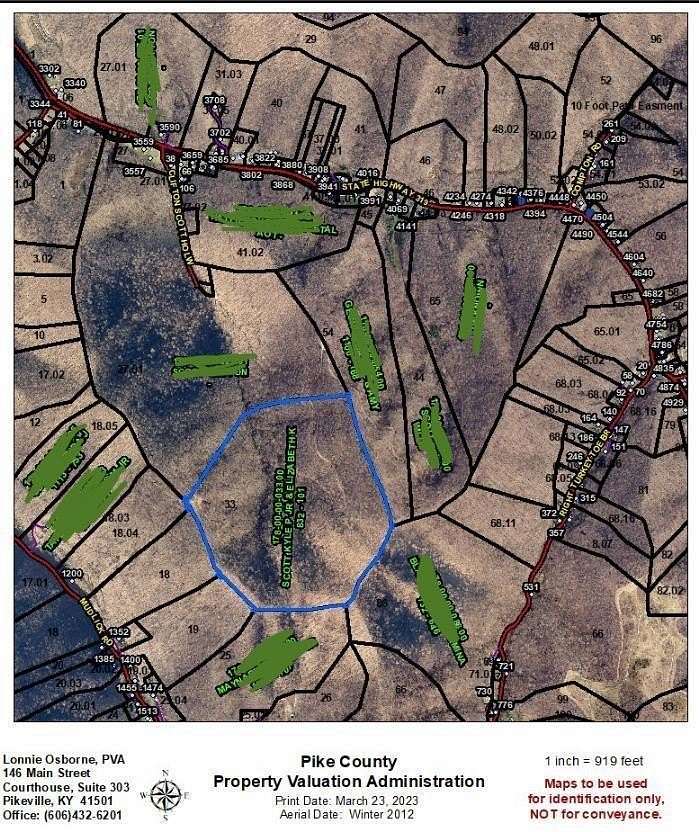 56.7 Acres of Land for Sale in Hardy, Kentucky