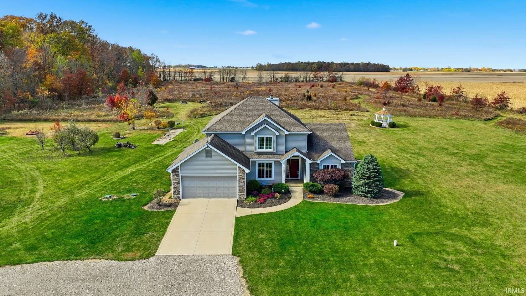 12.3 Acres of Land with Home for Sale in Columbia City, Indiana