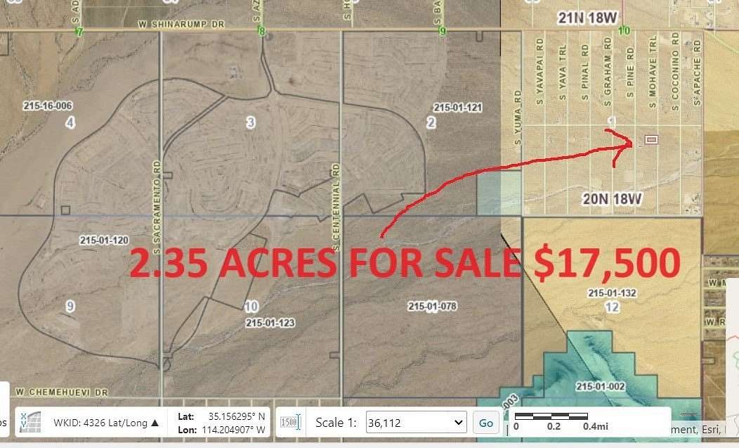 2.34 Acres of Residential Land for Sale in Golden Valley, Arizona
