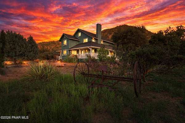 6 Acres of Residential Land with Home for Sale in Prescott, Arizona