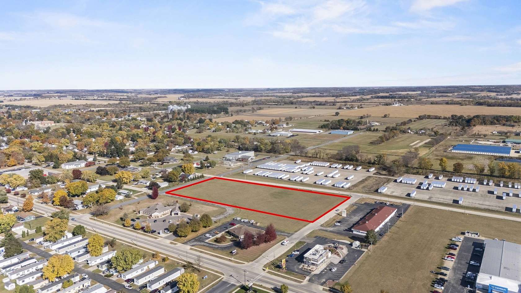 3.8 Acres of Commercial Land for Sale in Brodhead, Wisconsin