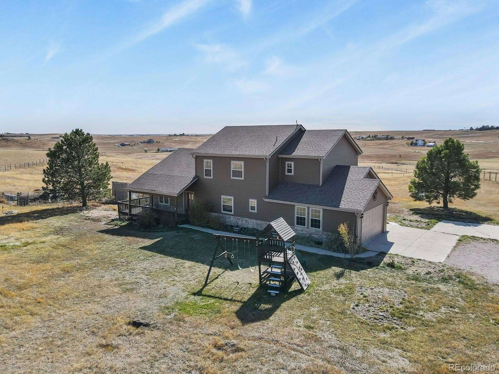9.84 Acres of Land with Home for Sale in Elizabeth, Colorado