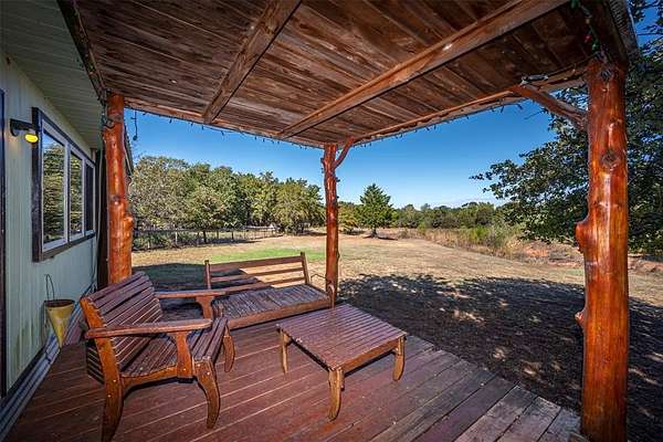 6.68 Acres of Residential Land with Home for Sale in Lindsay, Oklahoma