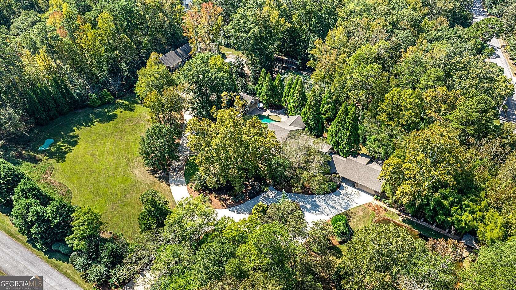 5.1 Acres of Residential Land with Home for Sale in Peachtree City, Georgia