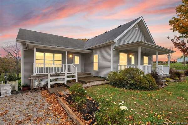 11.4 Acres of Land with Home for Sale in Georgetown, Indiana