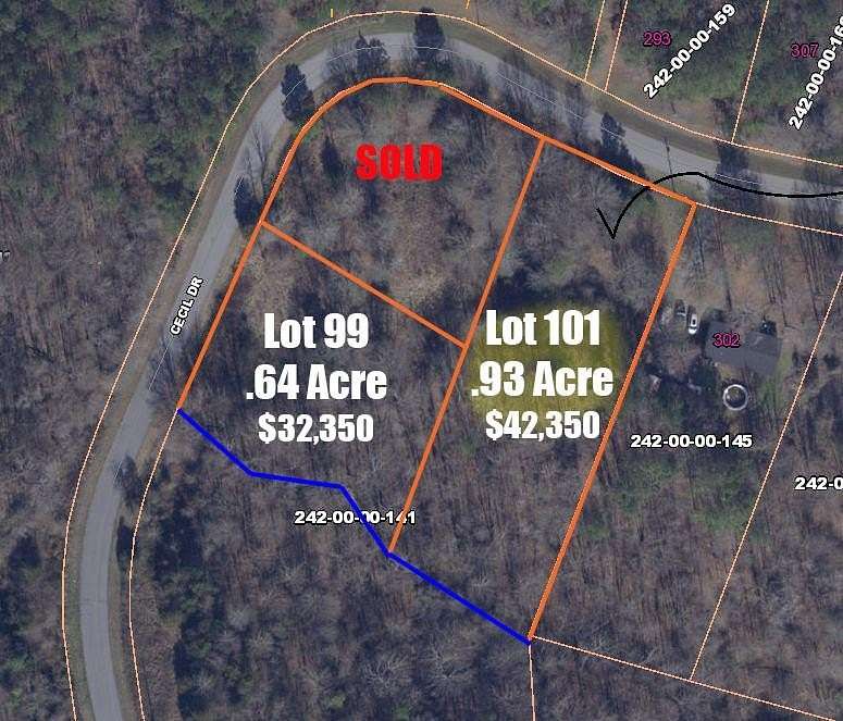 0.93 Acres of Residential Land for Sale in Waterloo, South Carolina