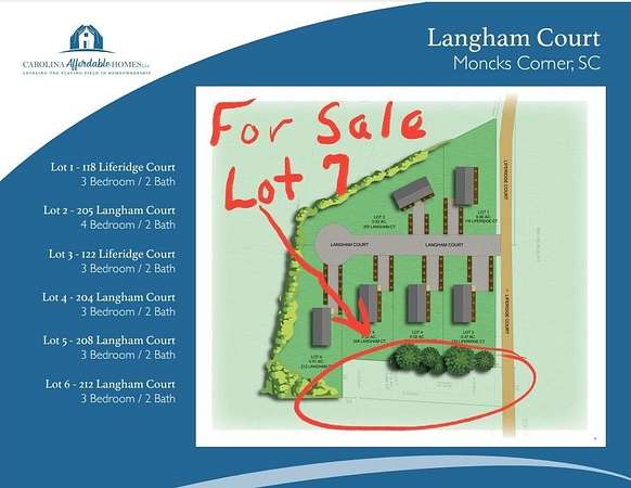 0.37 Acres of Residential Land for Sale in Moncks Corner, South Carolina