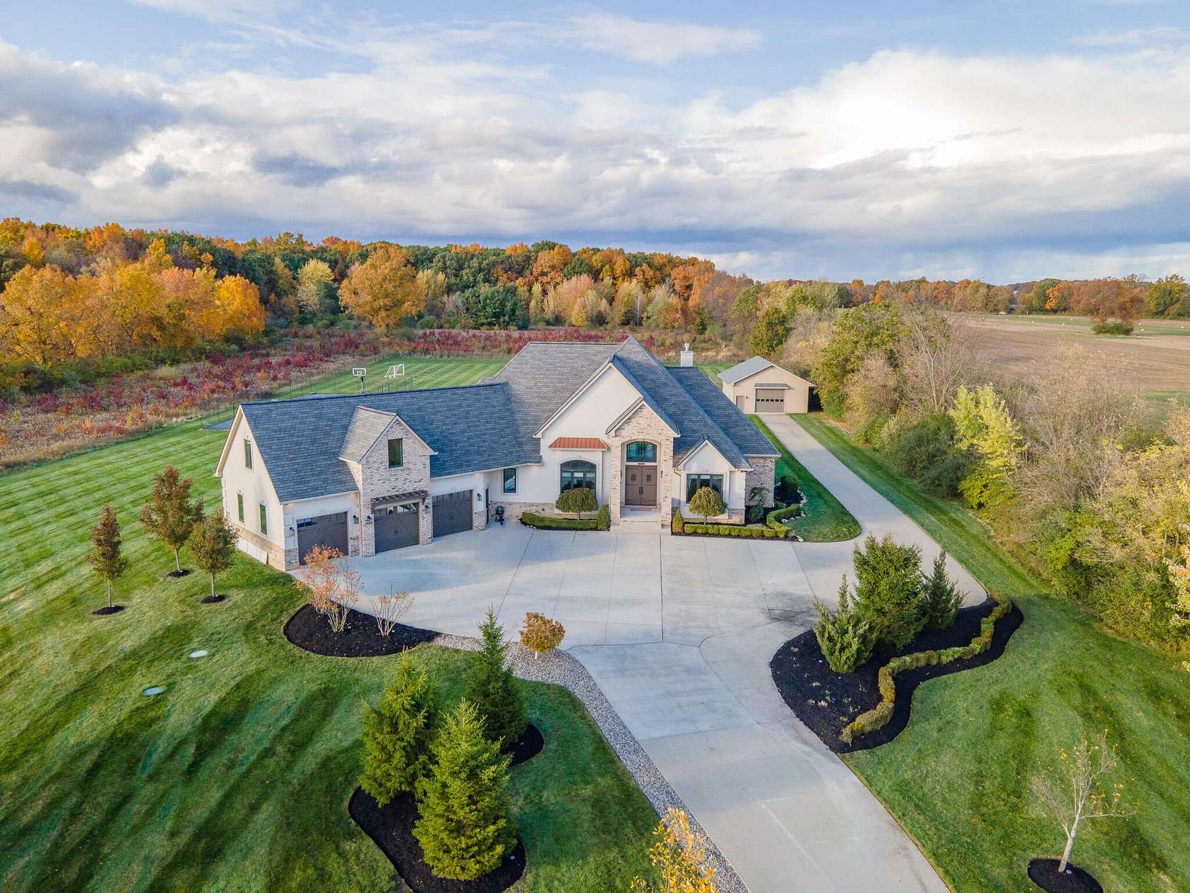 5 Acres of Residential Land with Home for Sale in Saline, Michigan