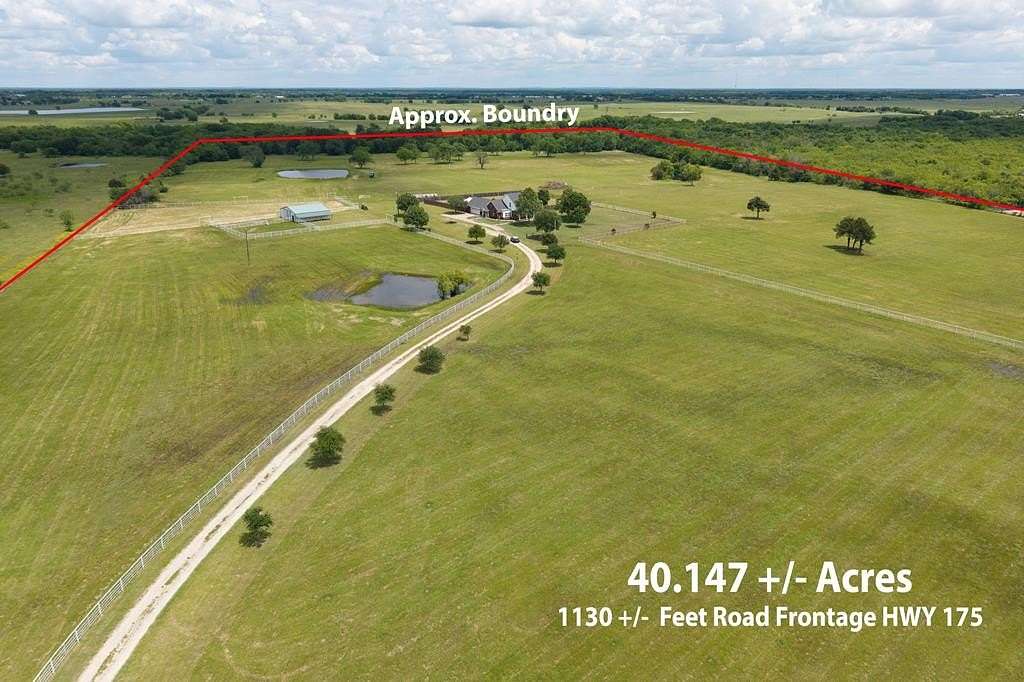 40.1 Acres of Land with Home for Sale in Kemp, Texas