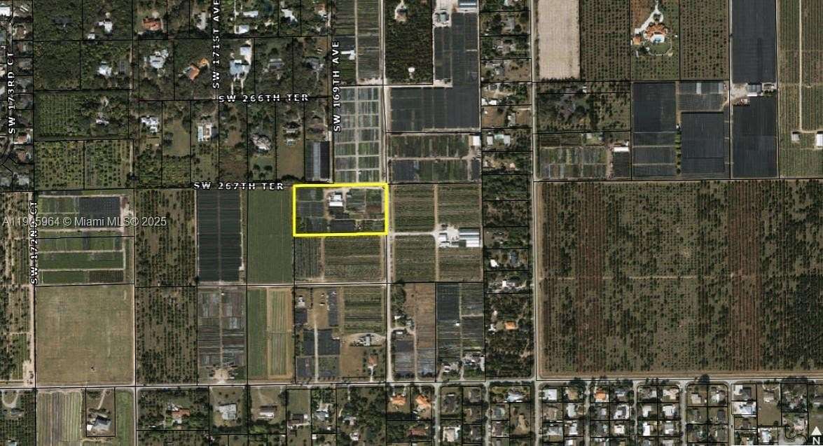 5 Acres of Agricultural Land for Sale in Homestead, Florida