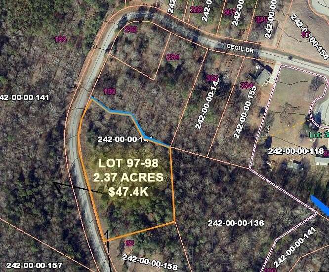 2.37 Acres of Residential Land for Sale in Waterloo, South Carolina