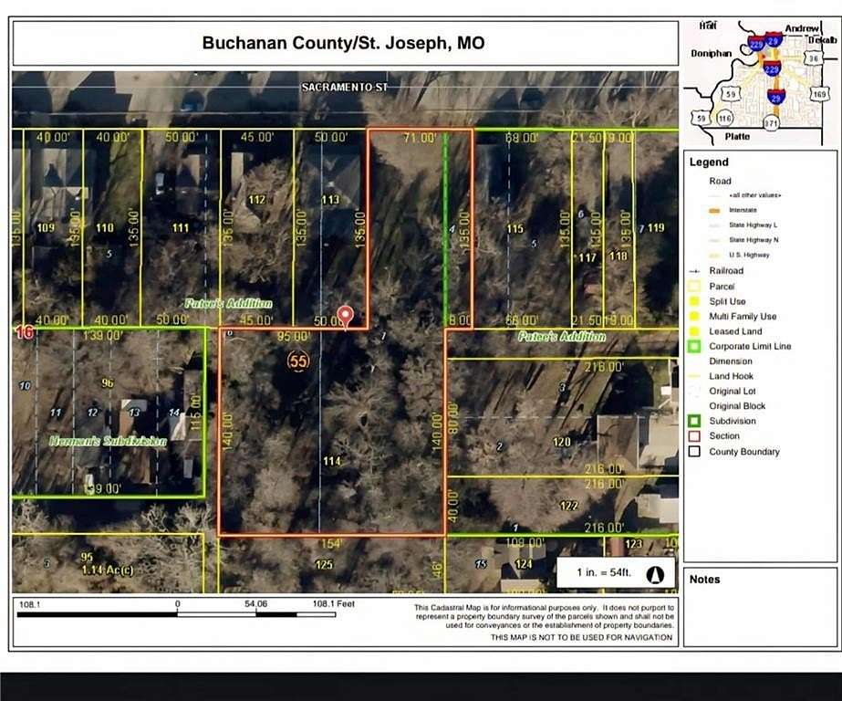0.54 Acres of Residential Land for Sale in St. Joseph, Missouri