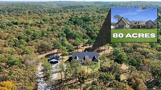 80 Acres of Recreational Land with Home for Sale in Tahlequah, Oklahoma
