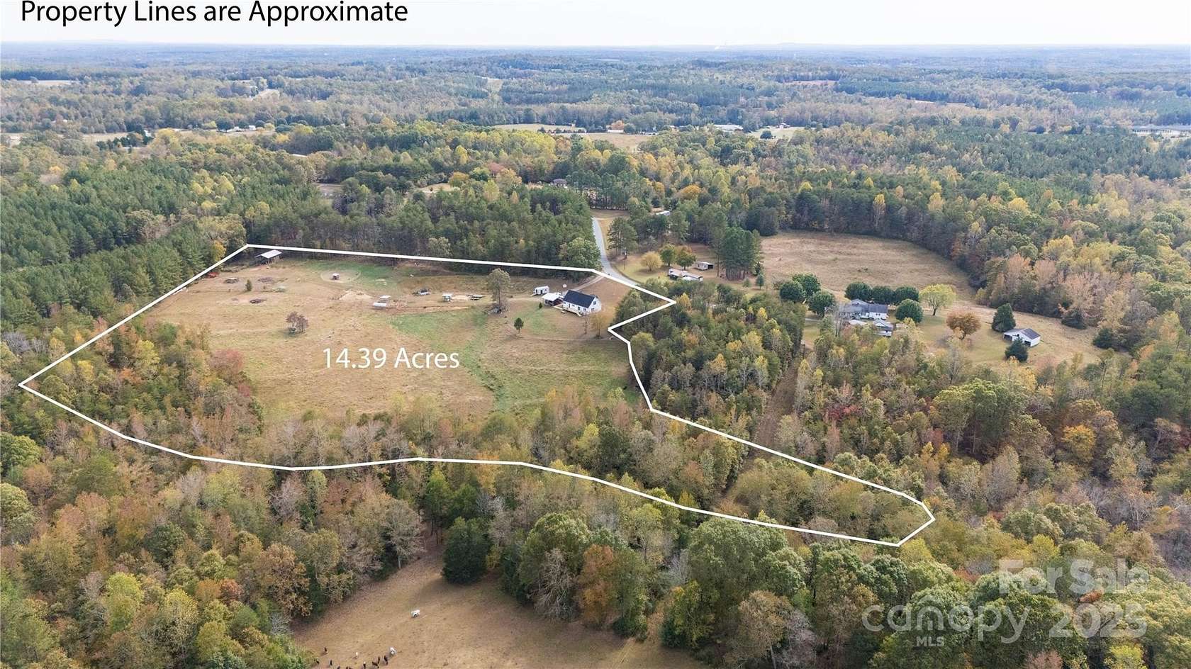 14.4 Acres of Land with Home for Sale in Bostic, North Carolina