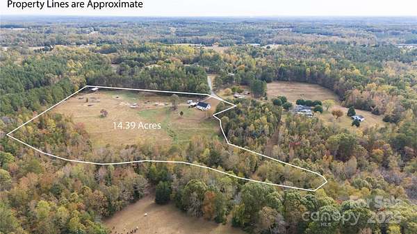 14.4 Acres of Land with Home for Sale in Bostic, North Carolina