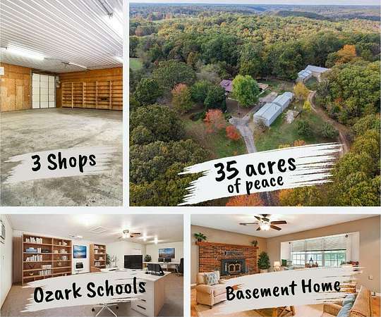 34.7 Acres of Land with Home for Sale in Ozark, Missouri