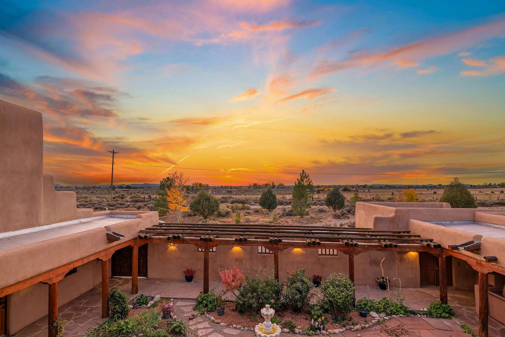 14.9 Acres of Land with Home for Sale in El Prado, New Mexico