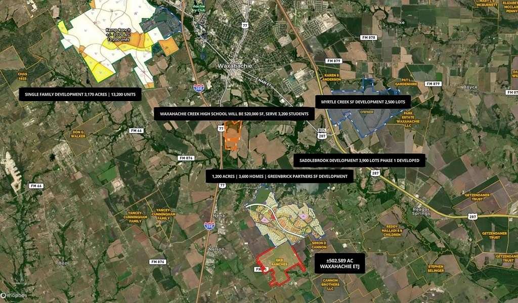 503 Acres of Land for Sale in Waxahachie, Texas