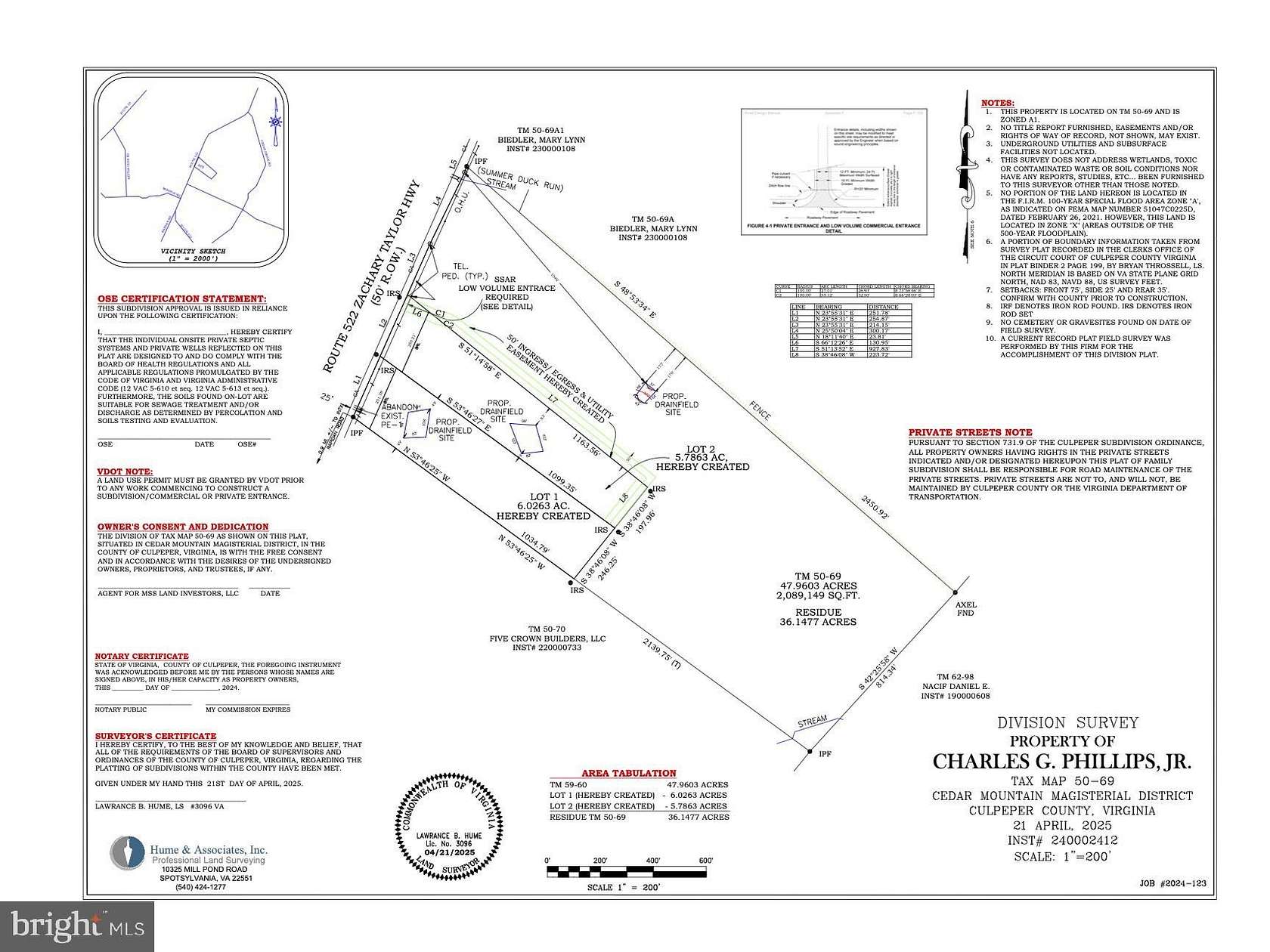 6 Acres of Land for Sale in Culpeper, Virginia