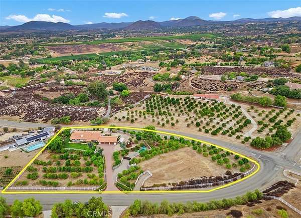 2.2 Acres of Residential Land with Home for Sale in Temecula, California