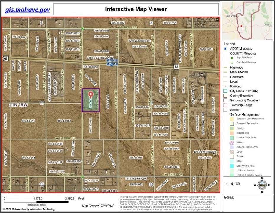 26 Acres of Land for Sale in Golden Valley, Arizona