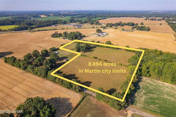 8.89 Acres of Land for Sale in Martin, Tennessee