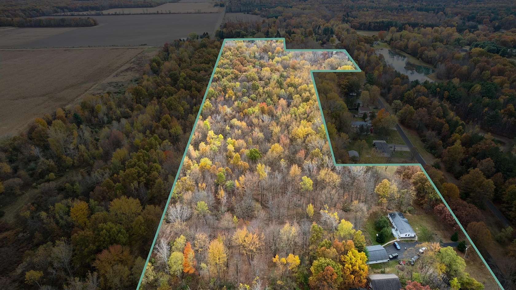 24.7 Acres of Recreational Land with Home for Sale in St. Charles, Michigan