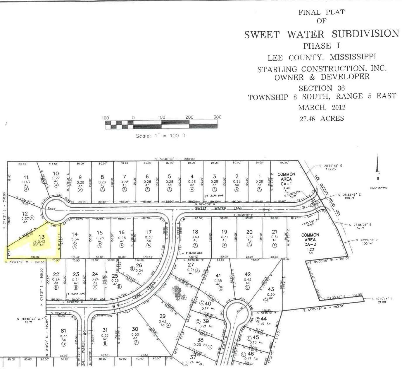 0.42 Acres of Residential Land for Sale in Saltillo, Mississippi