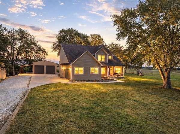 31.2 Acres of Recreational Land with Home for Sale in Sibley, Missouri