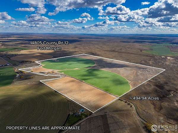 497 Acres of Agricultural Land for Sale in Fort Morgan, Colorado