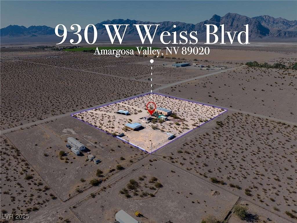 3.89 Acres of Land with Home for Sale in Amargosa Valley, Nevada