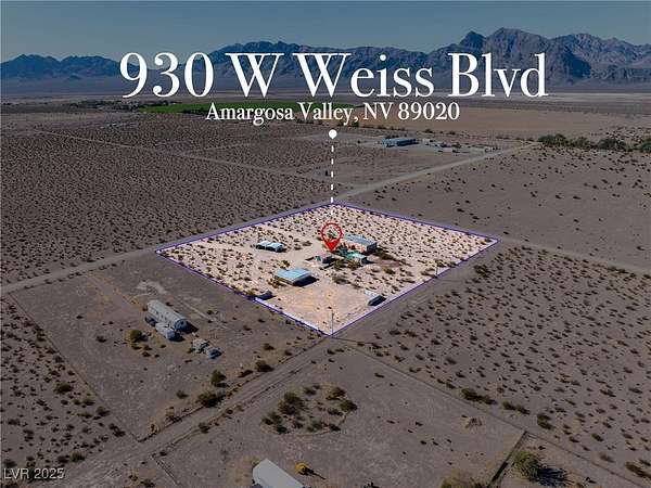 3.89 Acres of Land with Home for Sale in Amargosa Valley, Nevada