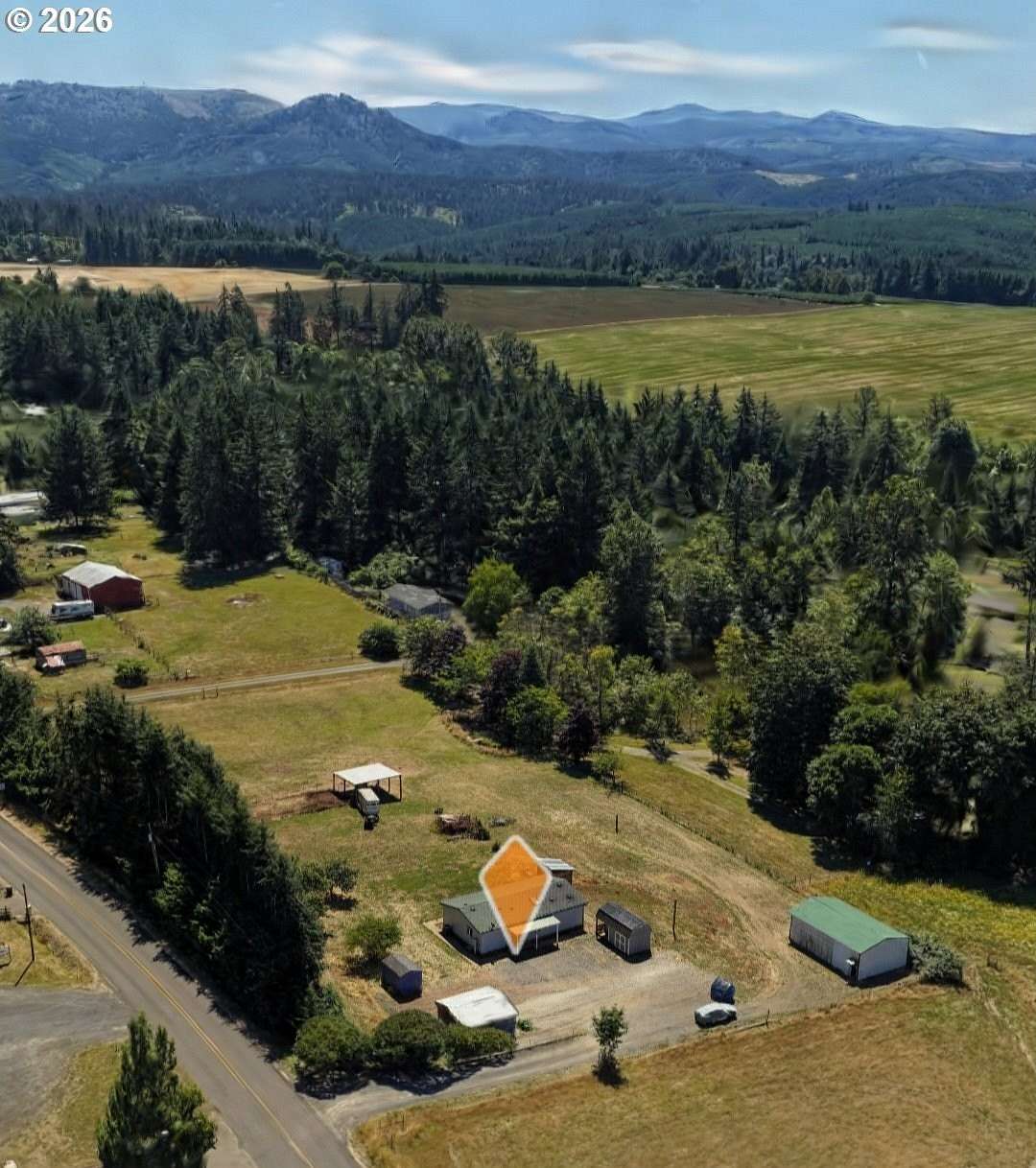 2.5 Acres of Land with Home for Sale in Lebanon, Oregon