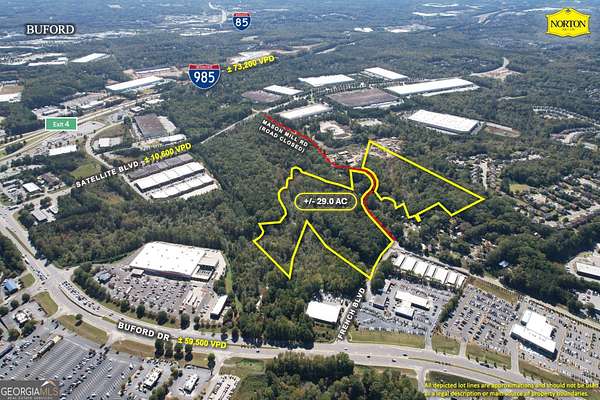 29 Acres of Mixed-Use Land for Sale in Buford, Georgia