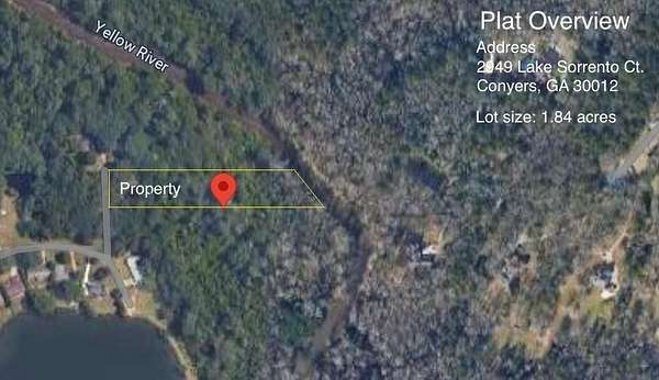 1.84 Acres of Residential Land for Sale in Conyers, Georgia