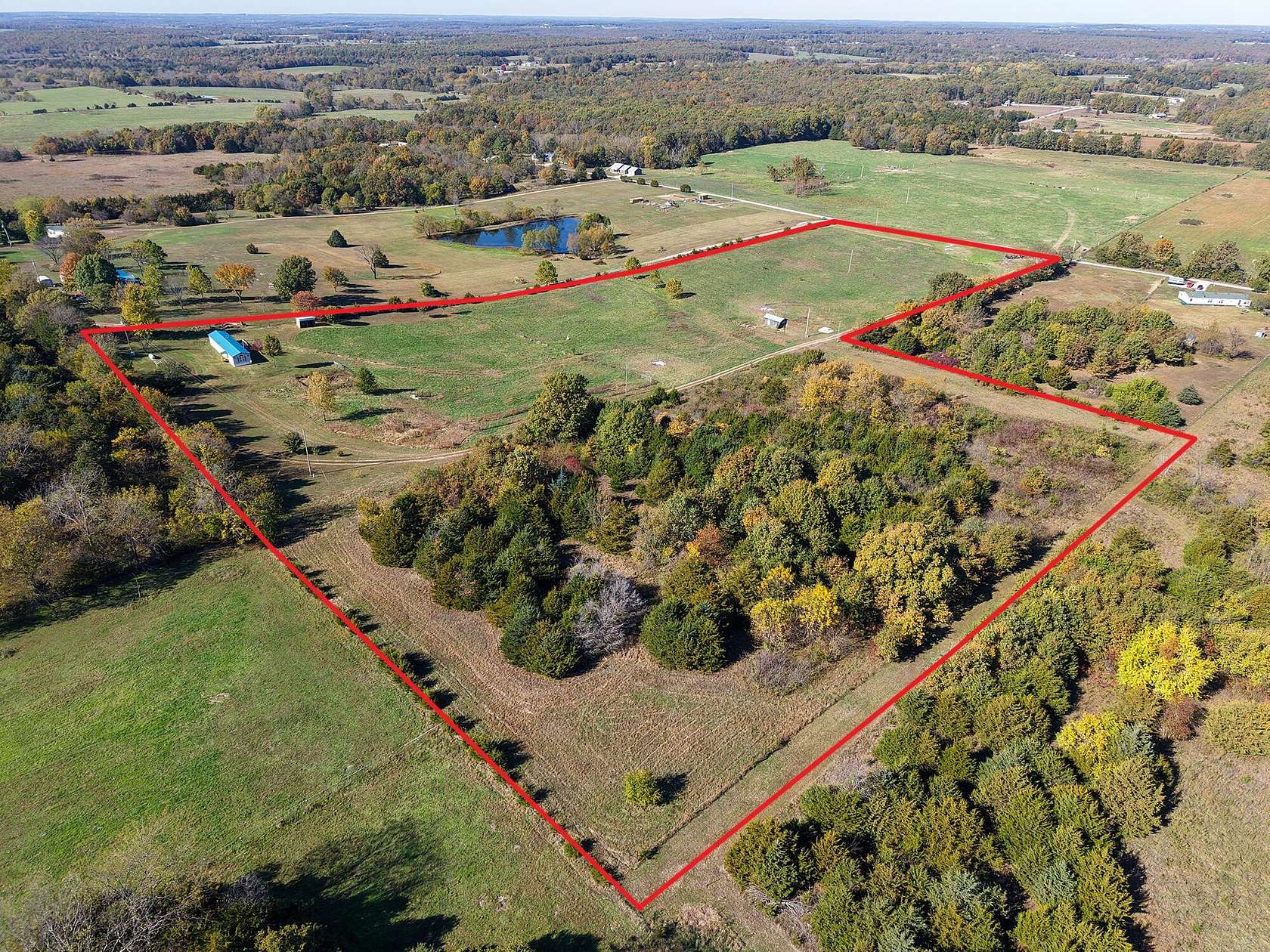18 Acres of Land with Home for Sale in Buffalo, Missouri
