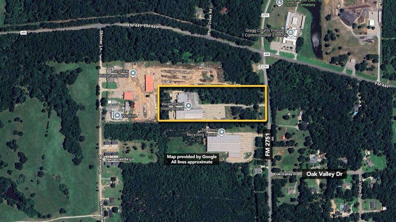 9.3 Acres of Commercial Land for Auction in Longview, Texas