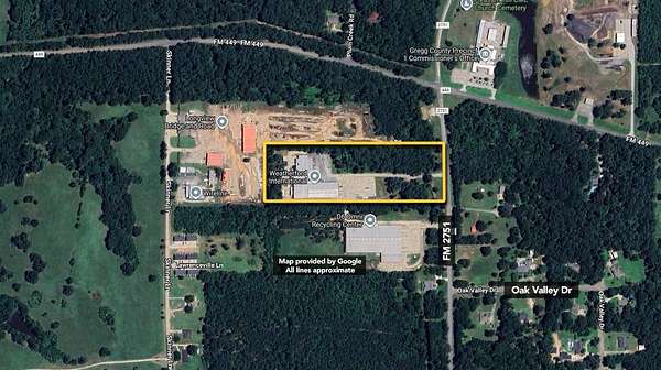 9.3 Acres of Commercial Land for Auction in Longview, Texas
