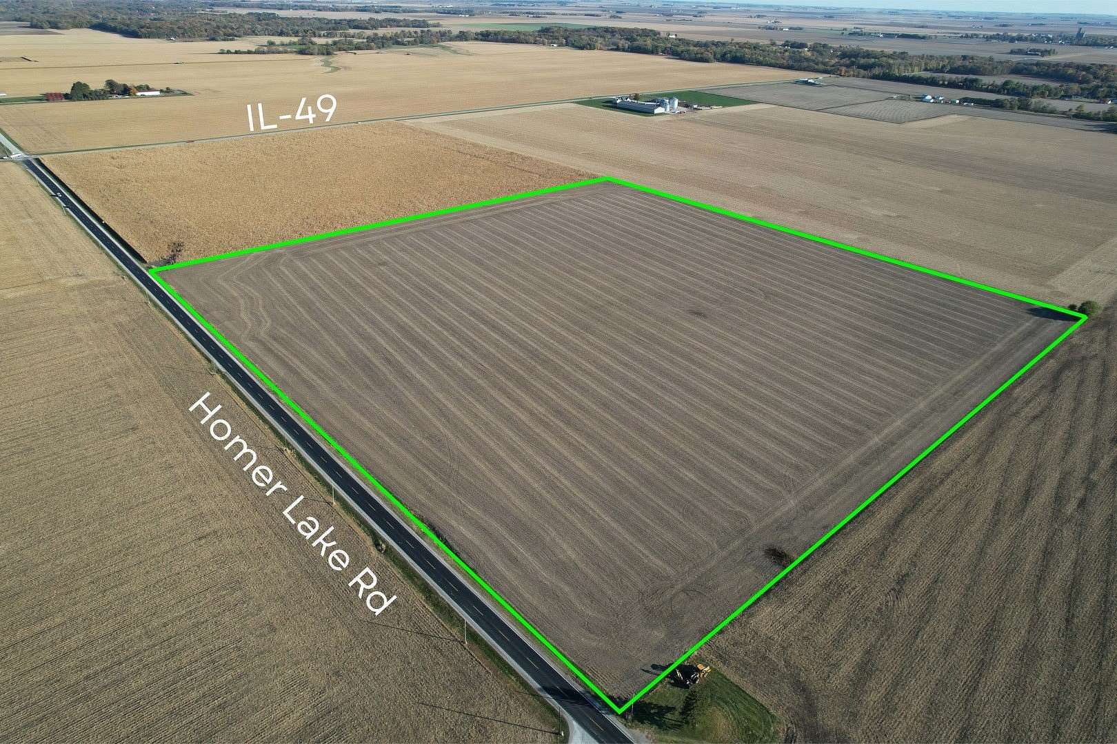 40 Acres of Land for Sale in Homer, Illinois